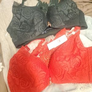 2 Floral Secrets Comfort Rose Bras Comfort Rose Bras PlusSize Rose Front Closure